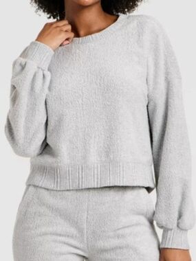 Auden Light Gray Cozy Crewneck Sweater